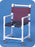 IPU IPU Shower Chair ipu Fixed Arm PVC Frame Mesh Back - SC200-OS-FS