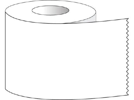 Shamrock Scientific Color Coded Tape Chart Tab Without Legend White 1 X 500 Inch - ST-10-1