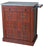 Harloff Punch Card Medication Cart Aluminum Frame / Wooden Laminate 45 X 35-1/2 X 22-1/2 Inch 4 Drawers Cherry Mahogany - WL480PC-DC