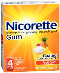 Glaxo Smith Kline Nicorette Stop Smoking Aid 4 mg Strength Gum - 30766785760