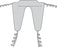 Drive Medical - Patient Lifter Sling 2 Point Without Head Support Straps - Attached Large 350 lbs. Weight Capacity - 13264A