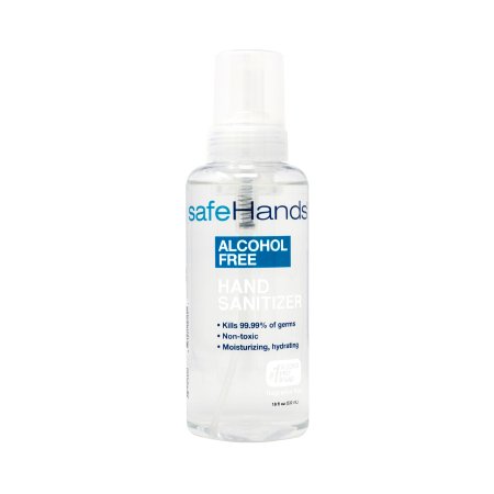 safeHands - Alcohol-Free Hand Sanitizer 18 oz. BZK (Benzalkonium Chloride) Foaming Pump Bottle - SHU-18-4