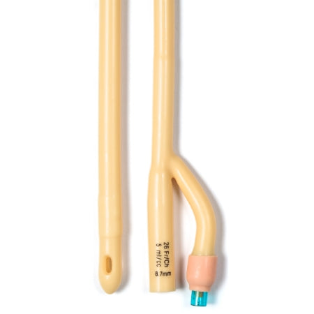 Dynarex - Foley Catheter 2-Way Standard Tip 5 cc Balloon 26 Fr. Silicone Coated Latex - 4946