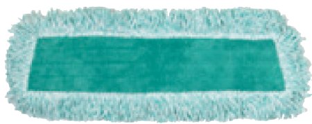 Lagasse Rubbermaid Commercial Products Dust Mop Head Cut End 8 X 20 Inch Green Microfiber Reusable - RCPQ408GRE