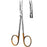 Surgi-OR - Iris Scissors 4-1/2 Inch Length Office Grade Stainless Steel / Tungsten Carbide NonSterile Finger Ring Handle Curved Sharp Tip / Sharp Tip - 95-125