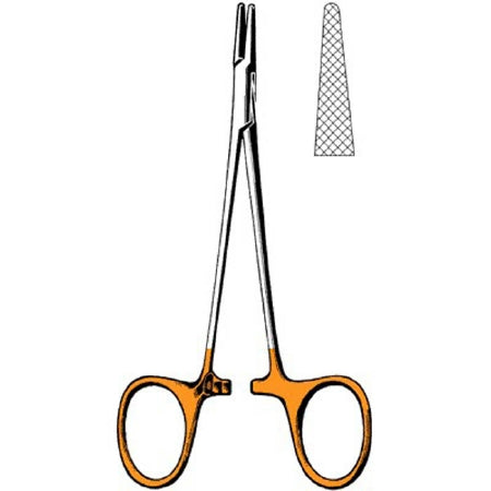 Sklar Surgi-OR Needle Holder 5-1/4 Inch Straight Smooth Jaw Finger Ring Handle - 95-130