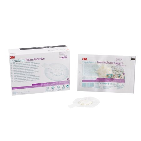 3M Tegaderm High Performance - Foam Dressing 2-3/4 X 2-3/4 Inch Oval Adhesive with Border Sterile - 90614