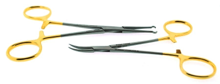 BR Surgical BR Surgical Vasectomy Forceps Set Surgical Grade Stainless Steel / Tungsten Carbide NonSterile Ratchet Lock Finger Ring Handle - BR66-10607