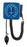 Mabis Healthcare Mabis Legacy Aneroid Sphygmomanometer 8 Inch Coiled, Blue, Neoprene Tubing, Wall Mount, Deluxe Calibrated, Nylon Cuff, Bulb With Deluxe Air Release Valve - 09-166-011