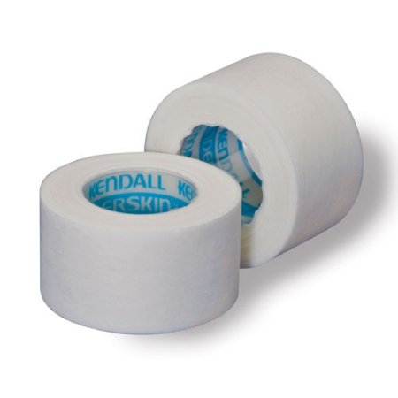 Cardinal Kendall Hypoallergenic Medical Tape Paper 1/2 Inch X 10 Yard White NonSterile - 1596C