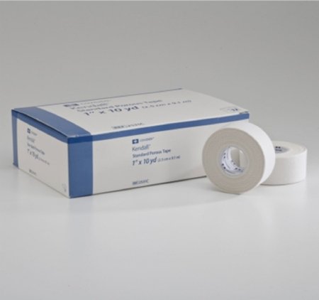 Cardinal Kendall Hypoallergenic Medical Tape Paper 1 Inch X 10 Yard White NonSterile - 1914C