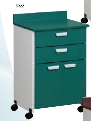 Clinton Industries Mobile Treatment Cabinet 18-1/4 X 24 X 35-1/4 Inch 1 Drawer Slate Gray - 8922-1SG