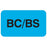 Tabbies - Pre-Printed Label Advisory Label Light Blue BC/BS Black Quality Control Label 7/8 X 1-1/2 Inch - MAP1650