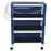 MJM International - Linen Cart with Cover 3 Shelves 100 lbs. per Shelf Weight Capacity PVC 3 Inch Twin Casters - 332-3C VINYL ROYAL BLUE
