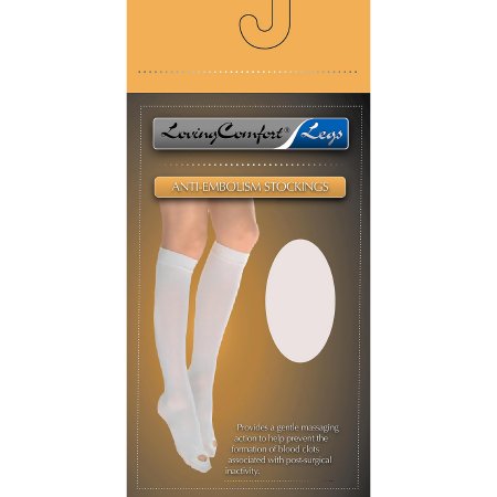 Loving Comfort - Anti-embolism Stocking Knee High Large Beige Closed Toe - 1646 BEI LG