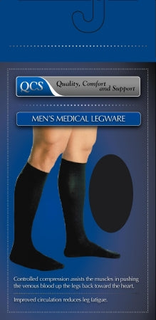 Scott Specialties Compression Socks Knee High Small / Medium Black Closed Toe - 1652 BLA S/