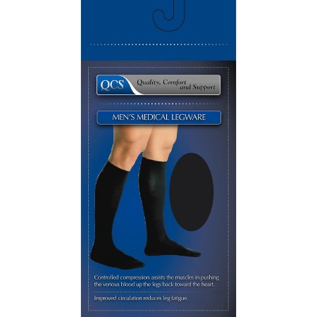 QCS - Compression Socks Knee High Medium Brown Closed Toe - 1662 BRO MD