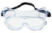 3M Protective Goggles Anti-Fog Coating Clear Tint Polycarbonate Lens Elastic Strap One Size Fits Most - 40661