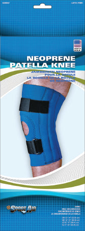 Scott Specialties Sport-Aid Knee Sleeve Medium Slip-On 14 to 15 Inch Circumference Left or Right Knee - SA9067 BLU MD