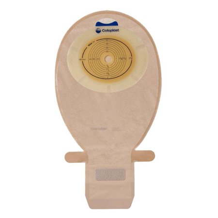 SenSura EasiClose - Ostomy Pouch One-Piece System 11-1/2 Inch Length, Maxi 1-3/8 Inch Stoma Drainable Flat, Pre-Cut - 15534