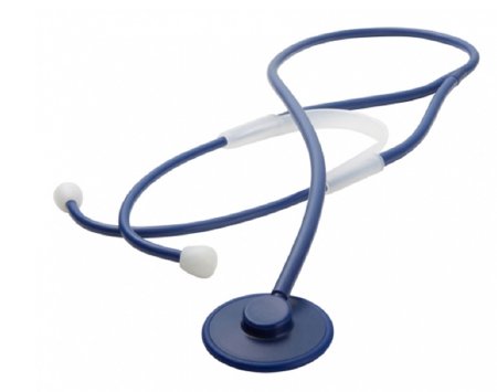 American Diagnostic Corp Proscope 665 Disposable Stethoscope Royal Blue 1-Tube 21 Inch Tube Single Head Chestpiece - 665RB-10