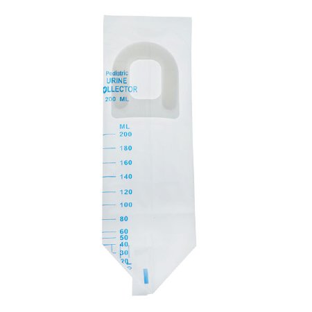 AMSure - Pediatric Urine Collection Bag 200 mL (7 oz.) Adhesive Closure Unprinted Sterile - AS409