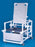 IPU IPU Commode / Shower Chair ipu Fixed Arm PVC Frame Reclining Back 21 Inch Height - SCC260 RC