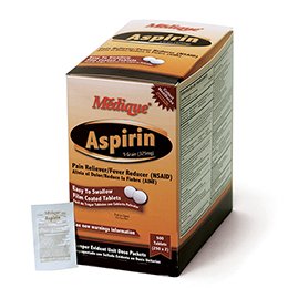 Medique Products Medique Pain Relief 325 mg Strength Aspirin Tablet 250 per Box - 11613