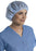 Pro Series - Bouffant Cap One Size Fits Most White / Pink Ribbon Elastic Closure - Medline - NON28230R