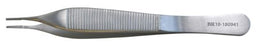 BR Surgical BR Surgical Tissue Forceps Adson-Tubiana 4-3/4 Inch Surgical Grade Stainless Steel NonSterile NonLocking Thumb Handle Straight 1 X 2 Teeth w/Tying Platform - BR10-180941