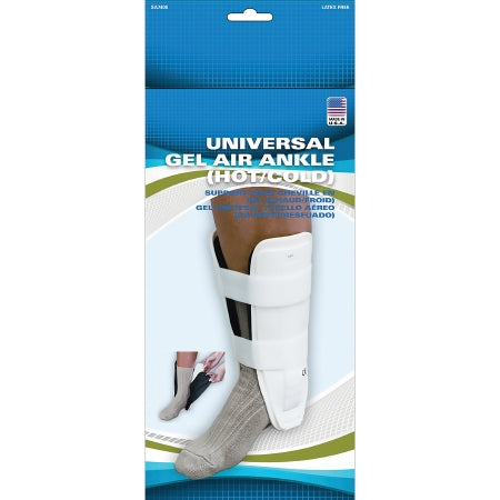 Sport Aid - Gel Air Ankle Support One Size Fits Most Hook and Loop Closure Left or Right Foot - SA7400 WHI LO