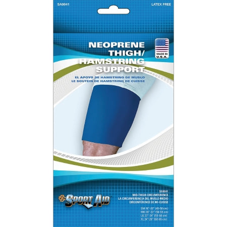 Sport-Aid - Thigh Support Large Pull On 10 Inch Length Left or Right Leg - SA9041 BLU LG