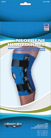 Scott Specialties Sport-Aid Knee Support X-Large Hook and Loop Closure 17 to 19 Inch Circumference Left or Right Knee - SA9063 BLU XL