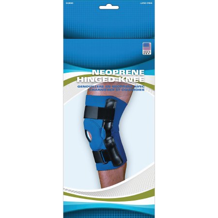 Sport-Aid - Knee Brace Small 13 to 14 Inch Knee Circumference 12-1/2 Inch Length Left or Right Knee - SA9067 BLU SM