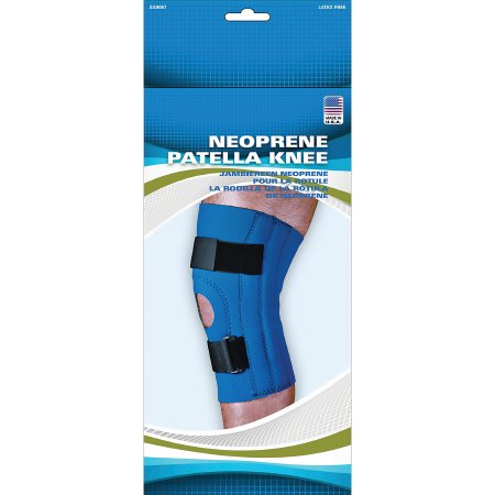 Sport-Aid - Knee Brace X-Large 17 to 19 Inch Knee Circumference 12-1/2 Inch Length Left or Right Knee - SA9067 BLU XL