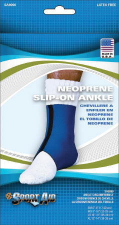Scott Specialties Sport-Aid Ankle Support Small Slip-On Left or Right Foot - SA9090 BLU S