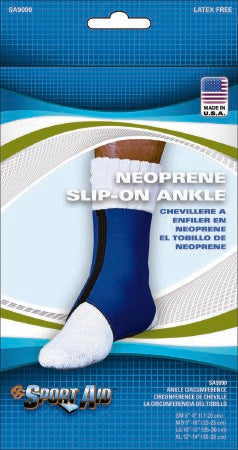 Scott Specialties Sport-Aid Ankle Support Medium Slip-On Left or Right Foot - SA9090 BLU MD
