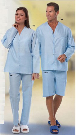 Fashion Seal Uniforms Pajama Shorts 3 X-Large Light Blue Male - 7837-3XL