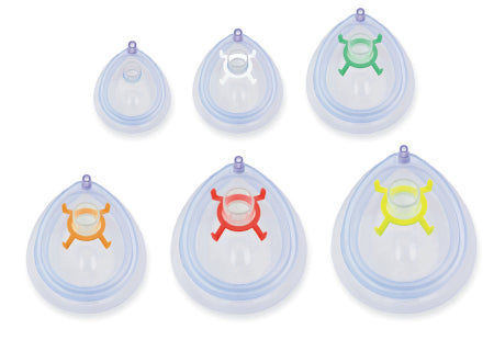 Venticaire - Anesthesia Mask Tail Valve Style Pediatric Size 2 Hook Ring - 038-52-420SFPU