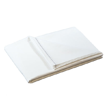 Standard Textile Bed Sheet Draw 55 X 72 Inch Ceil Blue Cotton 55% / Polyester 45% Reusable - 3910324