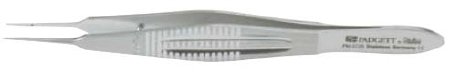 Padgett - Suture Forceps Castroviejo 4-1/4 Inch Length Surgical Grade Stainless Steel NonSterile NonLocking Wide Thumb Handle Straight 0.5 mm Tips with 1 X 2 Delicate Teeth and Tying Platform - PM-4908