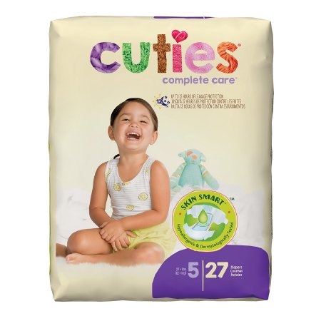 Cuties - Unisex Baby Diaper Size 5 Disposable Heavy Absorbency - CR5001