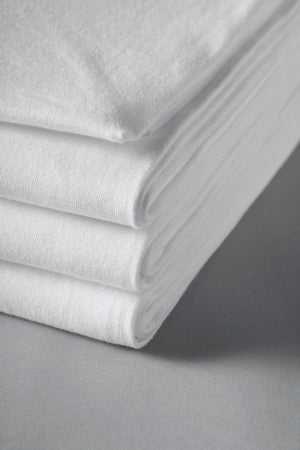 Standard Textile - Bed Sheet Fitted Sheet 60 X 80 X 9 Inch White Cotton 60% / Polyester 40% Reusable - 03543100