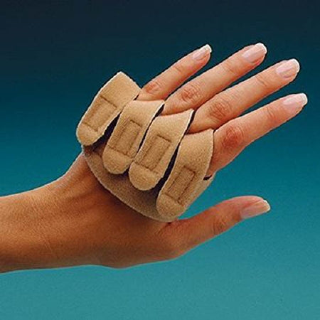 Patterson Medical Supply Rolyan Ulnar Deviation Insert Hand-Based Neoprene Right Hand Beige Small - A6791R