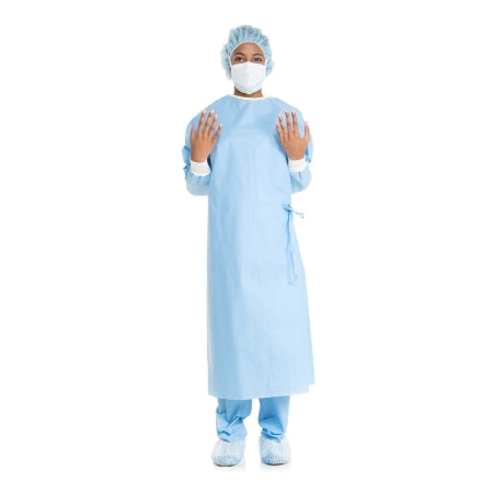 Ultra - Non-Reinforced Surgical Gown ULTRA X-Large Blue NonSterile AAMI Level 3 Disposable - 74116