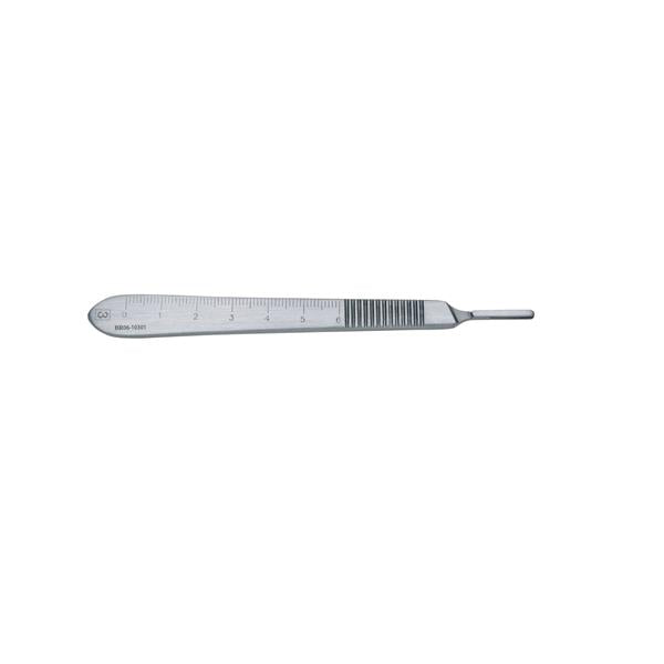 Hermann Medizentechnik Handle Surgical Blade #3 Stainless Steel Autoclavable Reusable Ea - BR06-10301