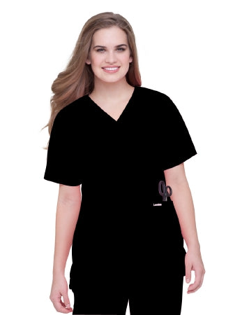 Standard Textile - Scrub Shirt 4X-Large Black - 73021082