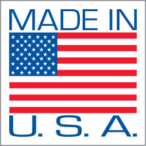 Tabbies Made in U.S.A. Labels - Red/White/Blue, 500 per Roll