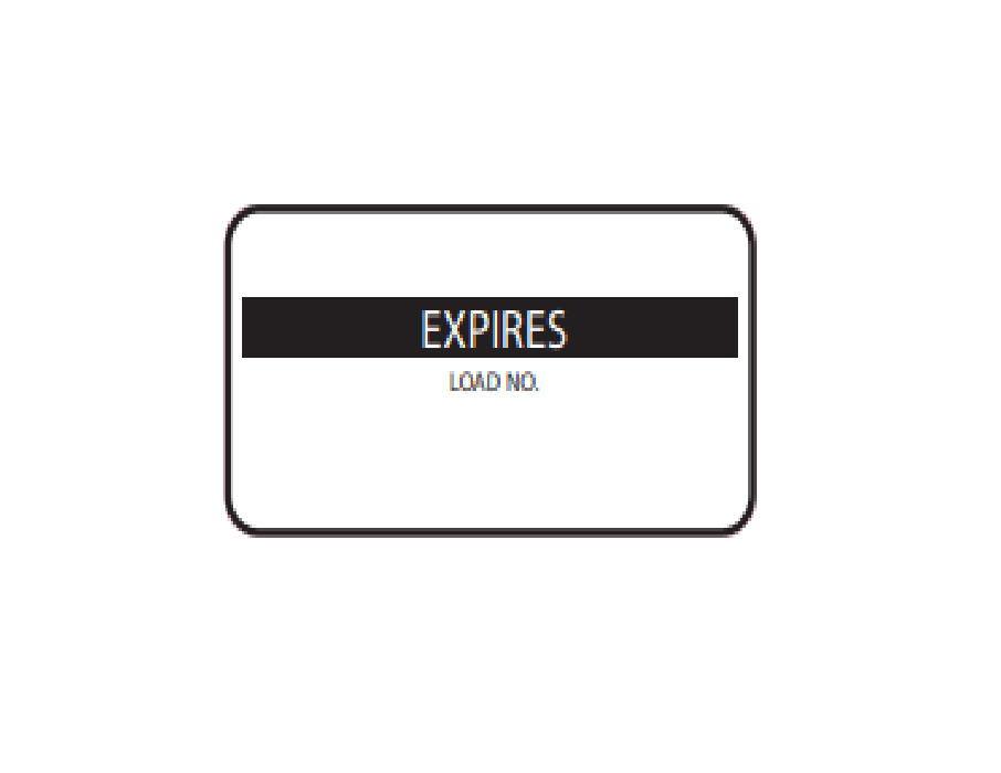 Healthmark Expiration Label - 14 Per Case, (Steam & ETO)