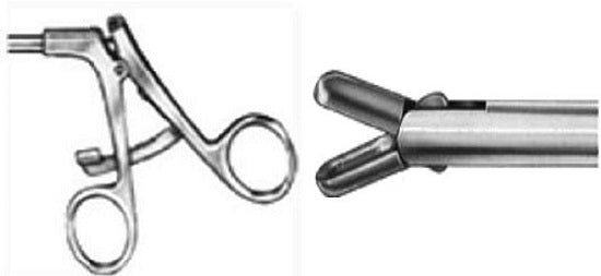 Retchet Handle - Double-Action Spoon Forceps